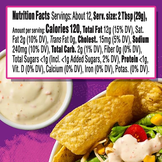 Taco Bell Mexican Taco Bell Baja Creamy Sauce, 12oz, 12 ounce