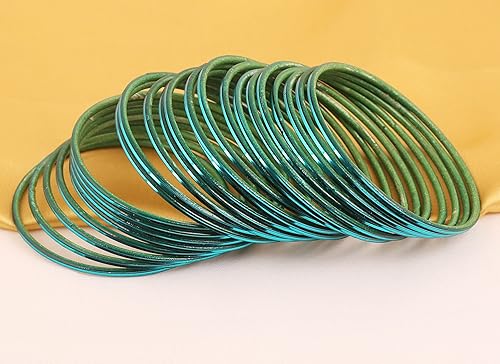 Miniatura 3 de Touchstone Colección de pulseras coloridas indias Bollywood estilo moderno bonito texturizado Color relleno de muñeca delgado diseñador joyería