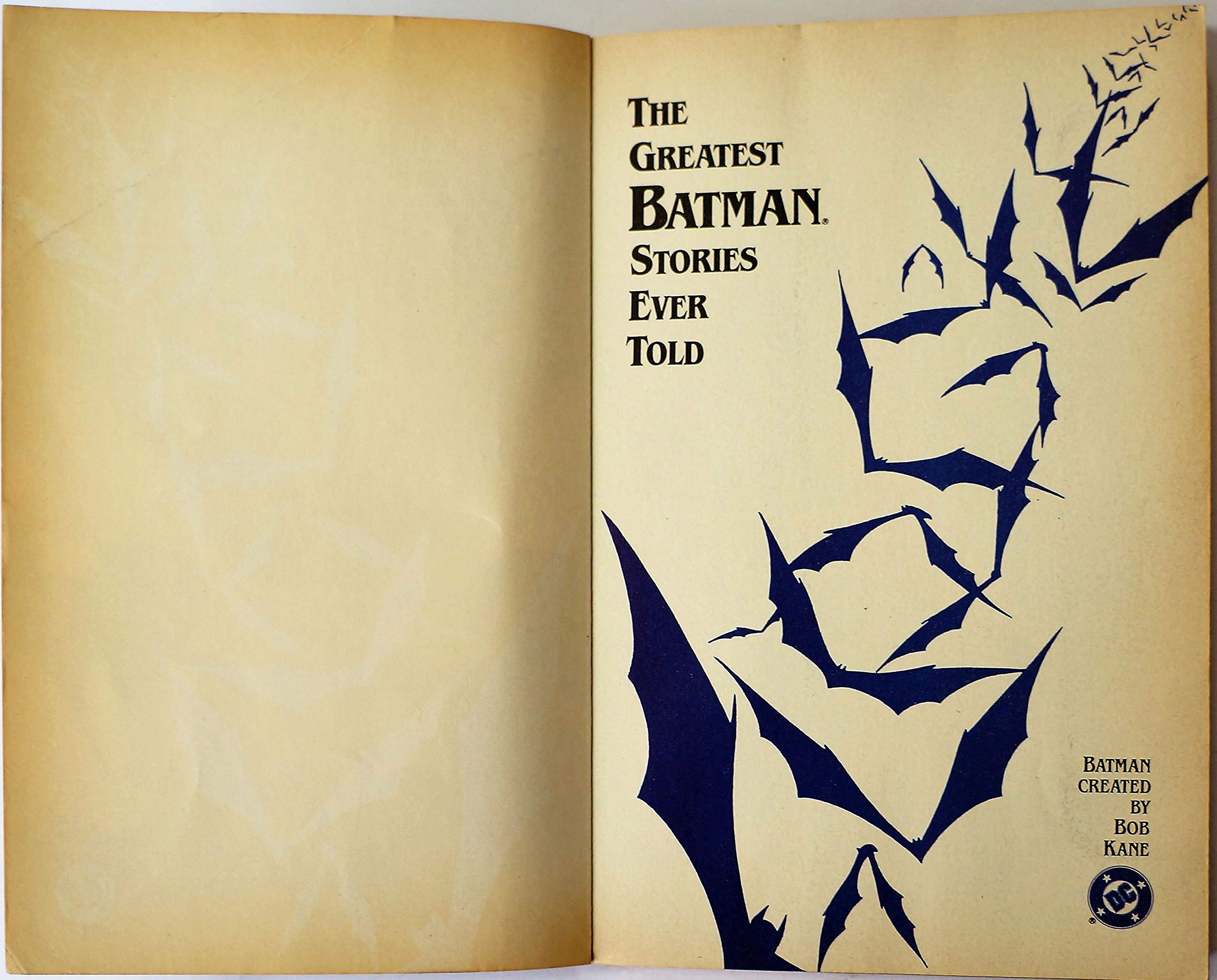 Introducir 75+ imagen bob kane batman the greatest stories ever told