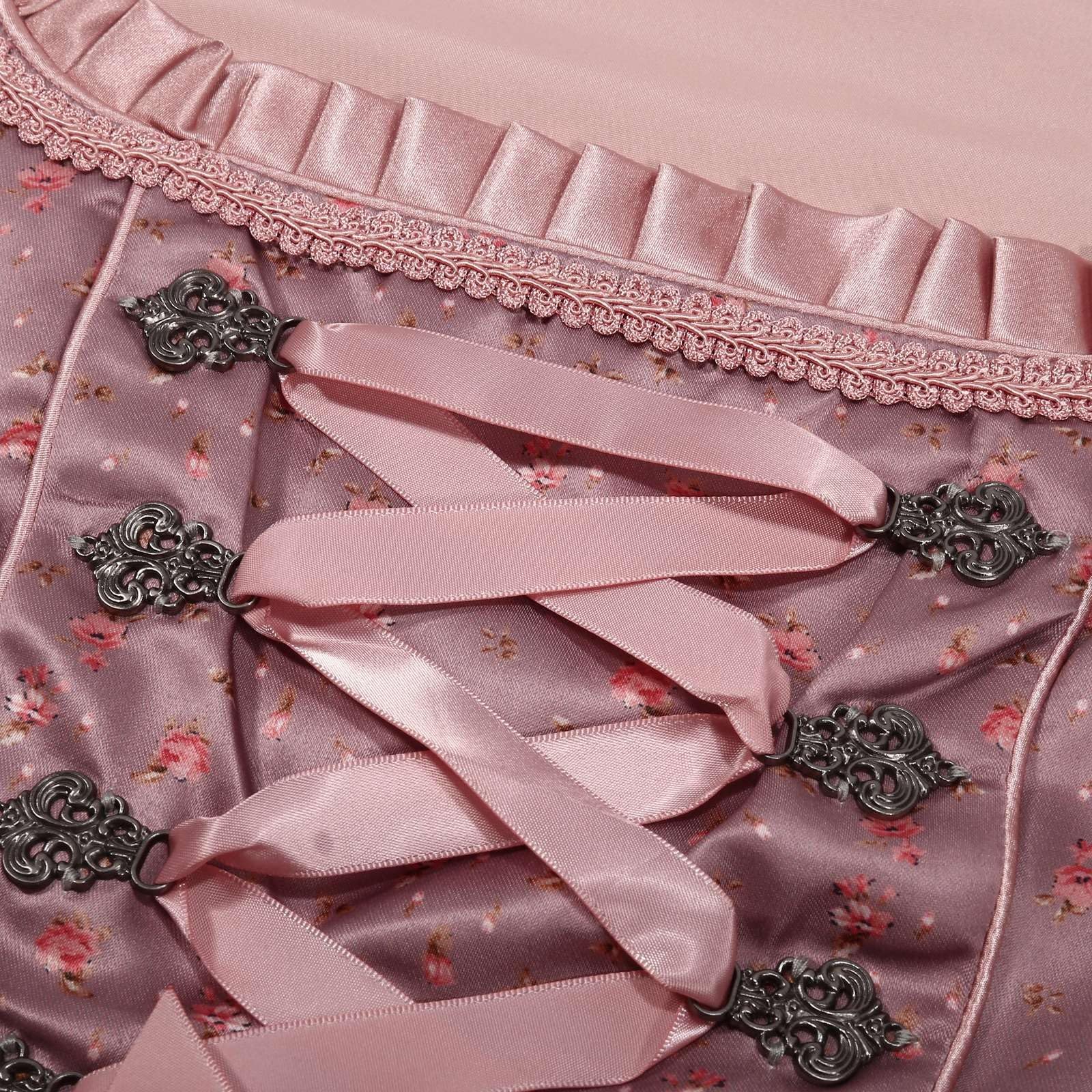 Didadihu Dirndlkleid 2 Teilig Damen Dirndl Midi Trachtenkleid Mit Schürze Oktoberfest Trachten Outfit Damen Dirndl Kleid Trachtenmode