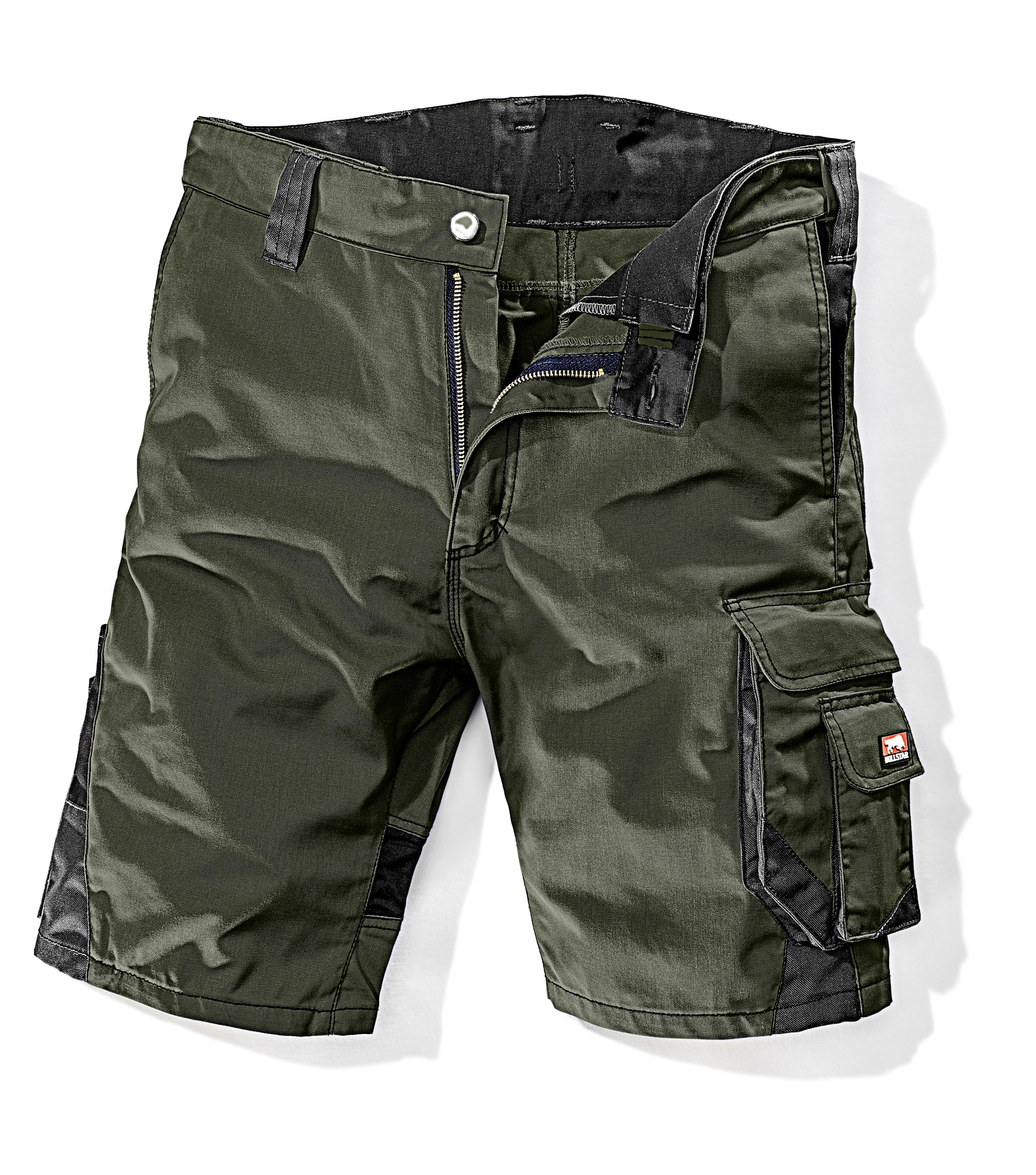 Bullstar Worxtar 1043-0-301-60 - Pantalones Cortos de Trabajo (Talla 60, con Cintura elástica, Dos Bolsillos, Ropa de Trabajo Moderna)