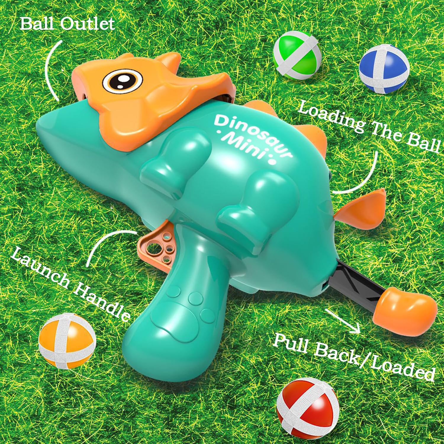 Juego De Pistolas Dinosaurio Con Dardos Y Pelotas Adhesivas, Ideal Para Interior Y Exterior, Regalo Perfecto Para Niños Y Niñas De 3+ Años