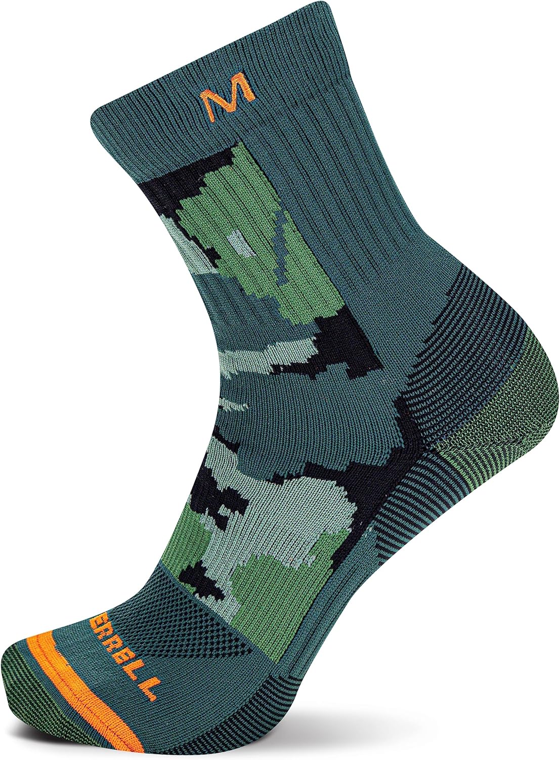 Merrell unisex-adult Men's and Women's Trail Running Lightweight Socks - Anti-slip Heel and Breathable Mesh
