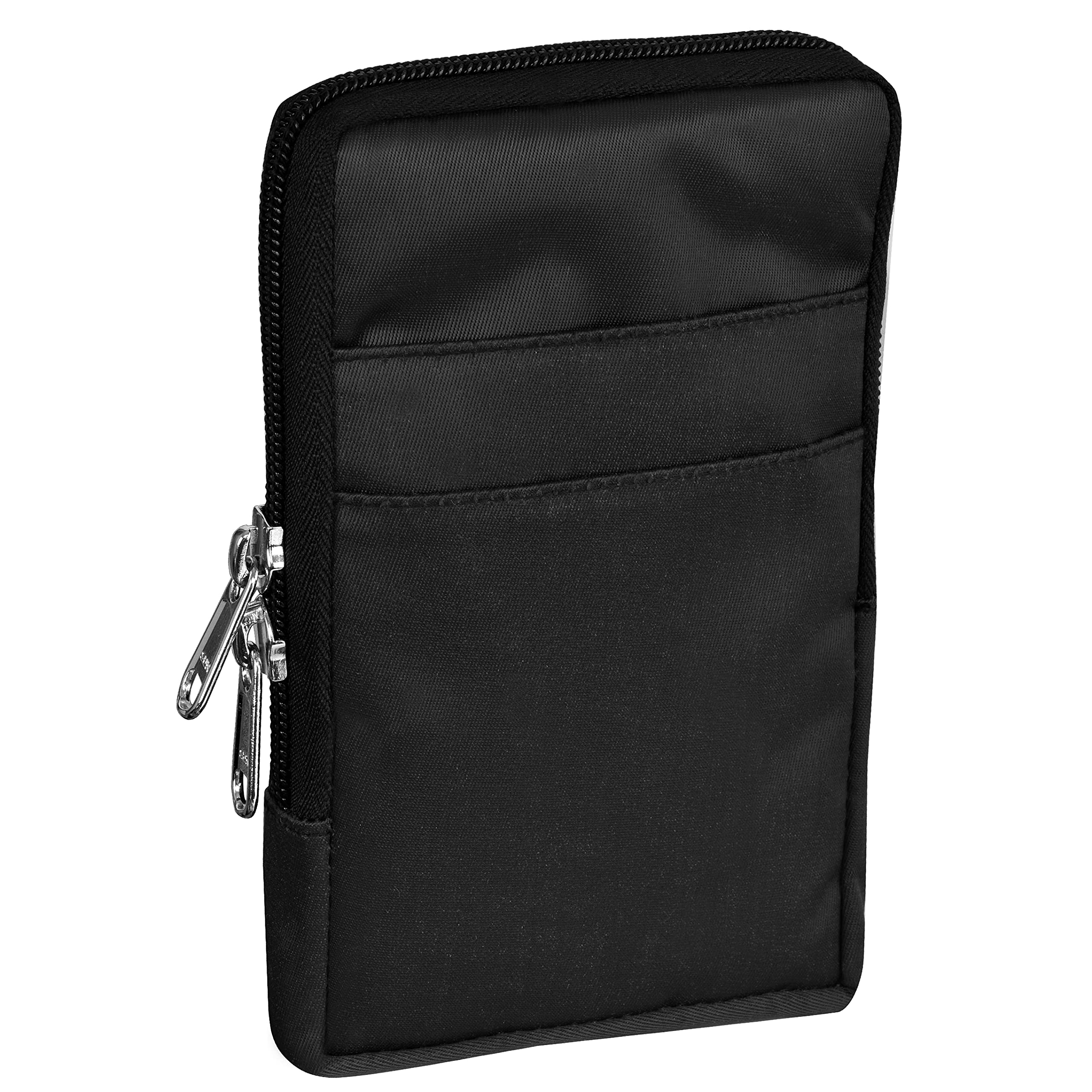 Syutm Multipurpose Unisex Nylon Mobile Pouch Fanny Pack Everyday Use Casual Stylish Travel Bag Pouch Comfortable for Running, Travel, Cycling, Hiking, Jogging Pouch with Belt Adjustable Strap for men and women (Black) (B097D587FL) Amazon Price History, Amazon Price Tracker