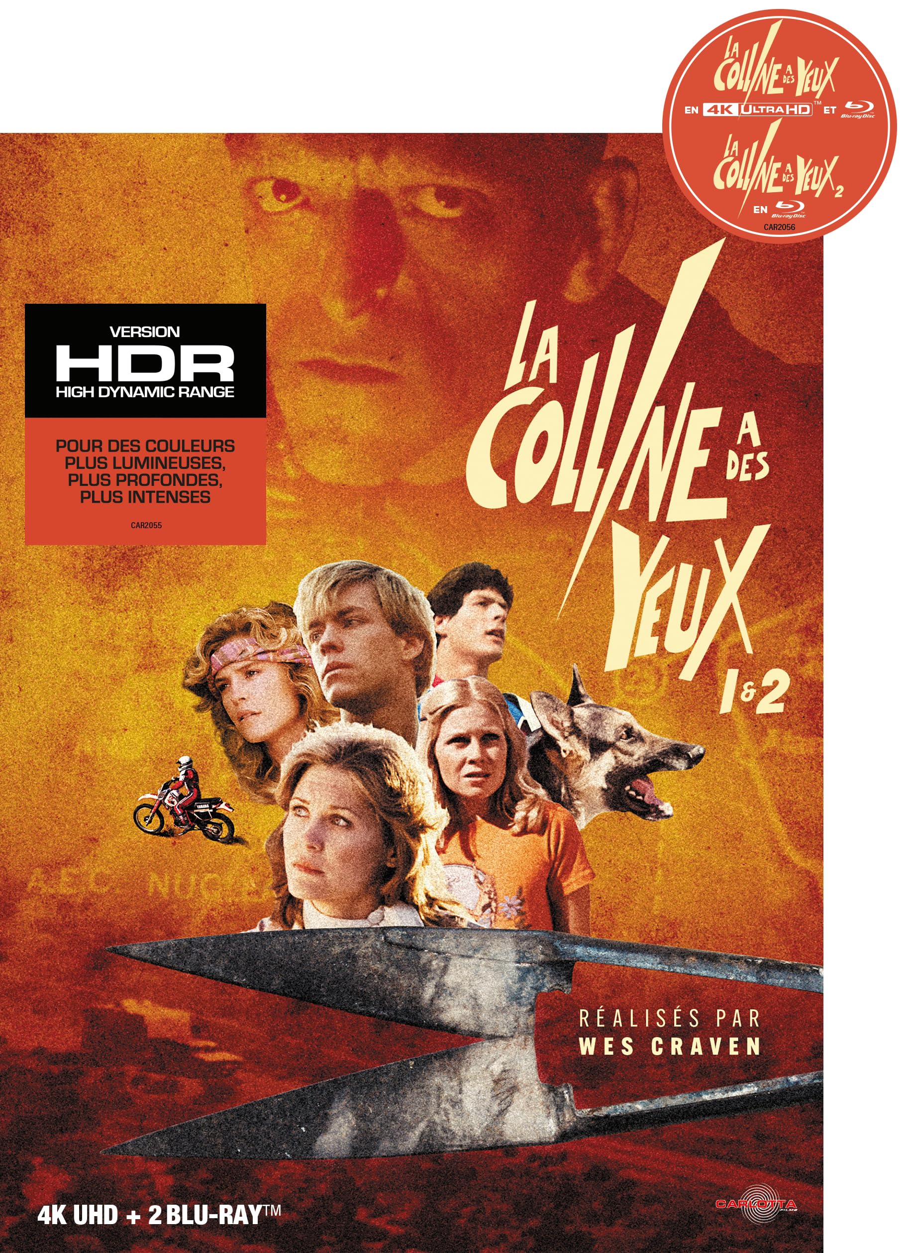 La Colline a des yeux 1 & 2 - EPL #38 - UHD + 2 Blu-ray + Memorabilia