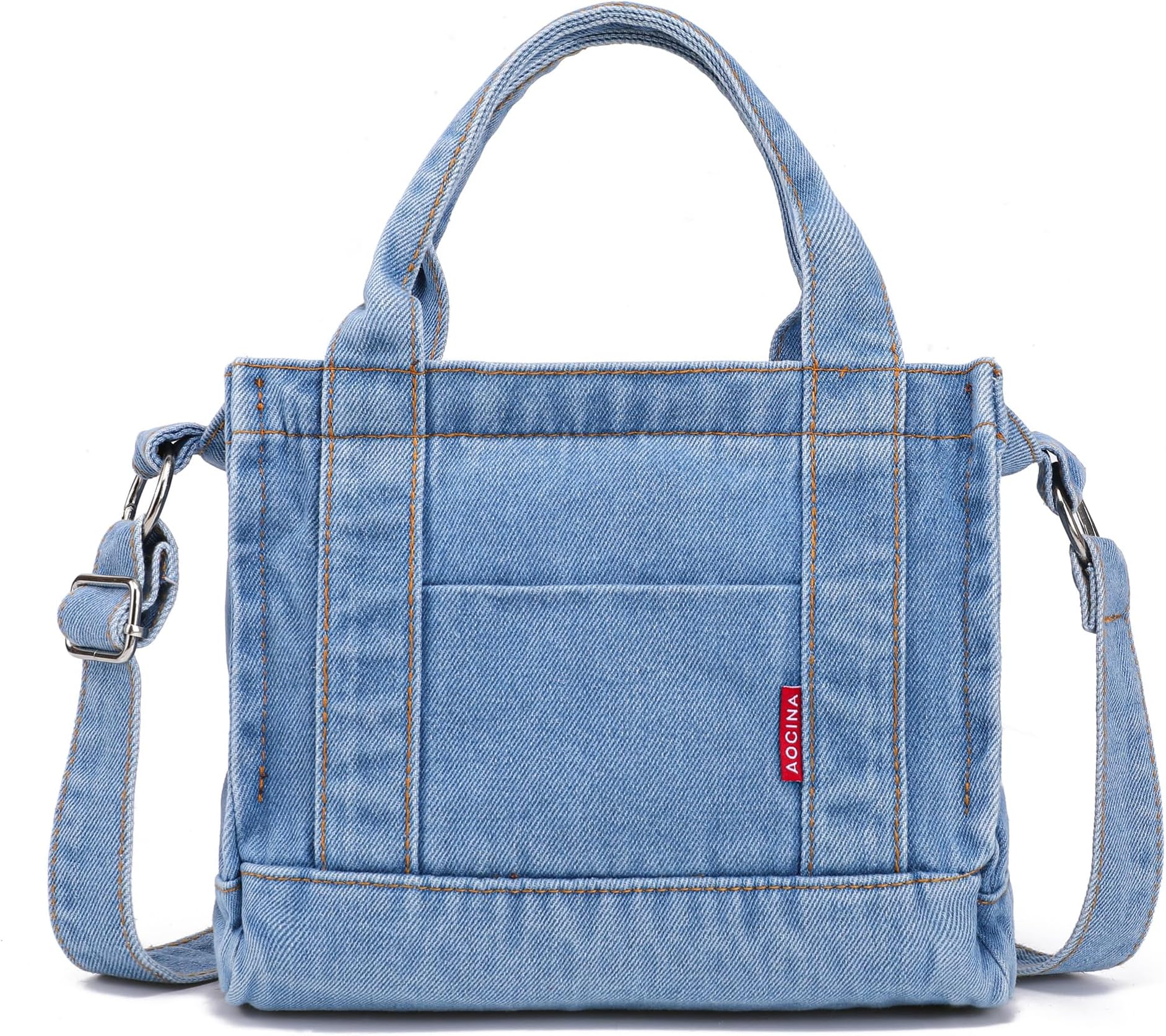 Denim Purse Jean Tote Bag for Women Crossbody Shoulder Weekend Bags Denim Purses and Handbags for Women