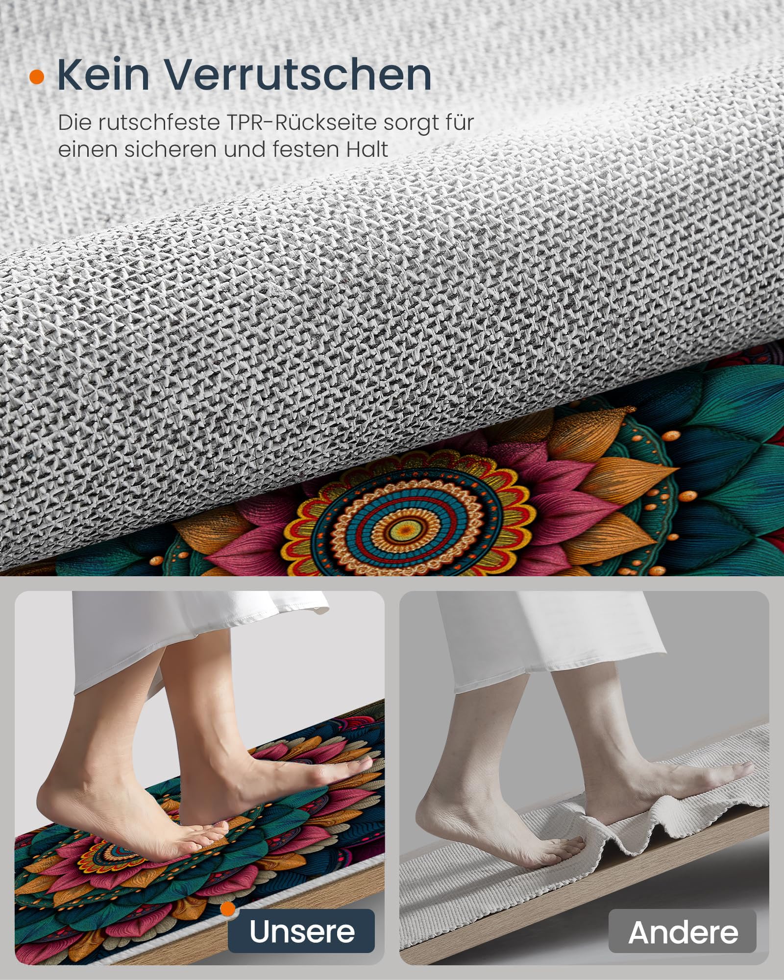 Rond Tapis pour Enfants Chambre, Mysticisme Ethnique Mandala Décoration, Lavable Antidérapant, Salon Doux Pelucheux intérieur Sol Décoration Maison Tapis (Vert foncé, 100cm)