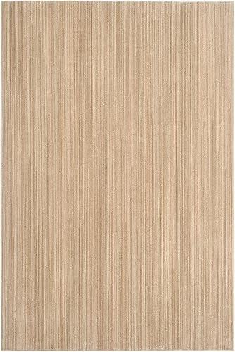 Miniatura 2 de SAFAVIEH Infinity Collection INF584K - Alfombra de área de 9 x 12 pies, beige y verde, no desprende pelusa y de fácil cuidado, ideal para zonas de