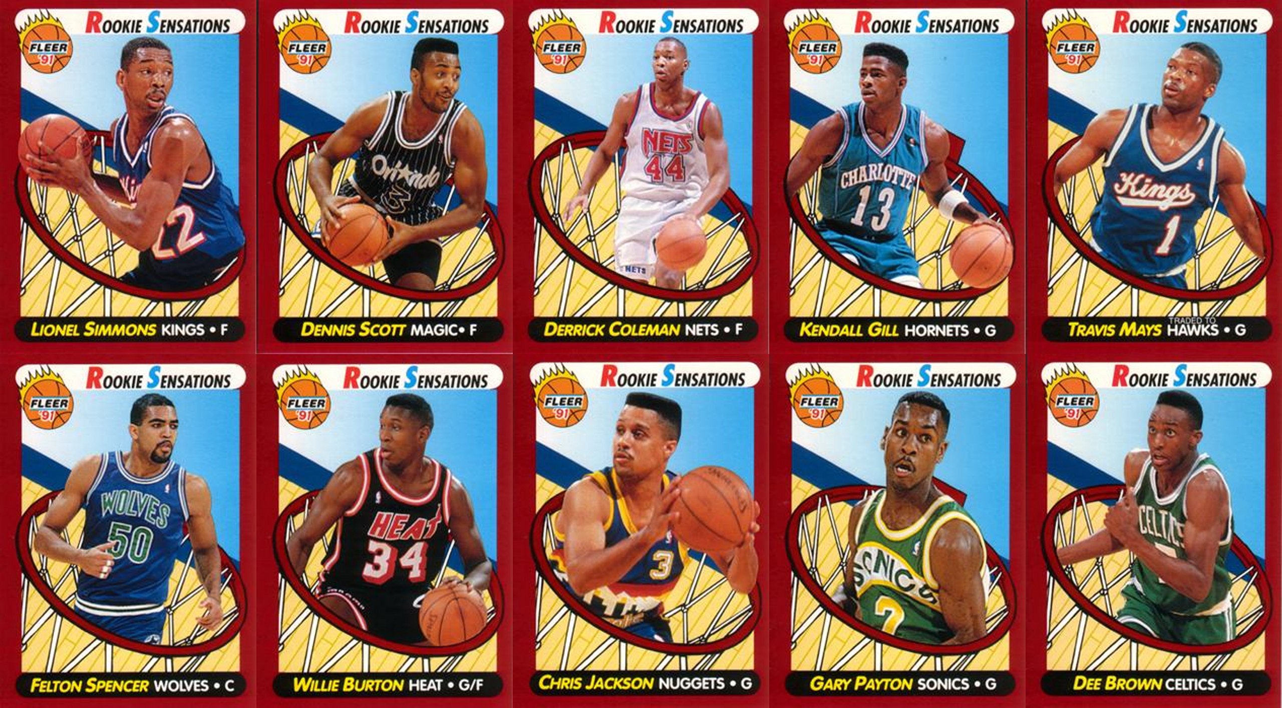 Amazon.com: 1991-92 Fleer Basketball Rookie Sensations 10 Card