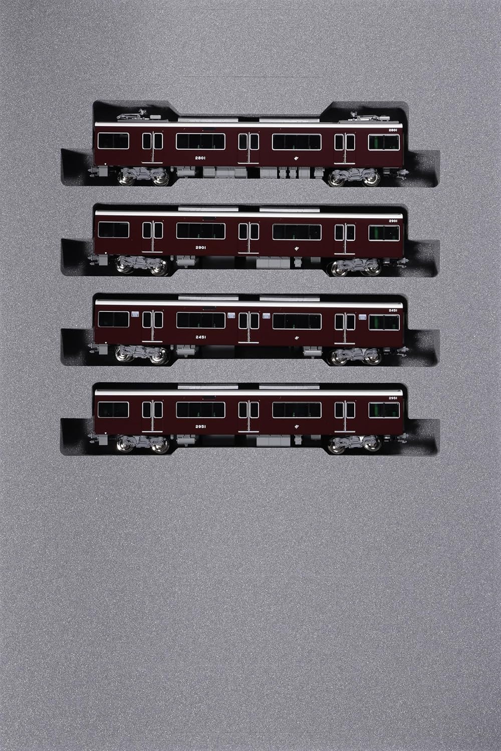 KATO 10-2032 N Gauge Hankyu Railway 2300 Series Kyoto Line Extension Set, 4-Car Model Train