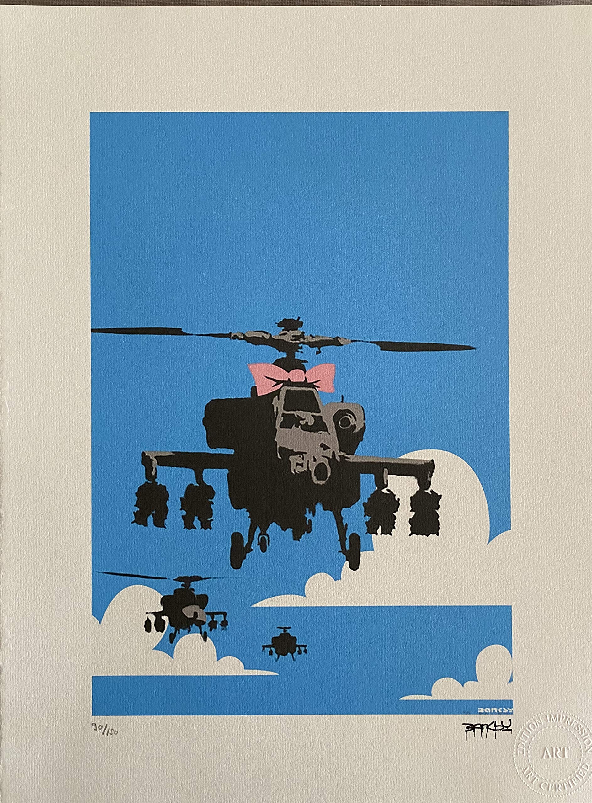 BANKSY - Happy Choppers Signed and Numbered Lithograph : Amazon.ca