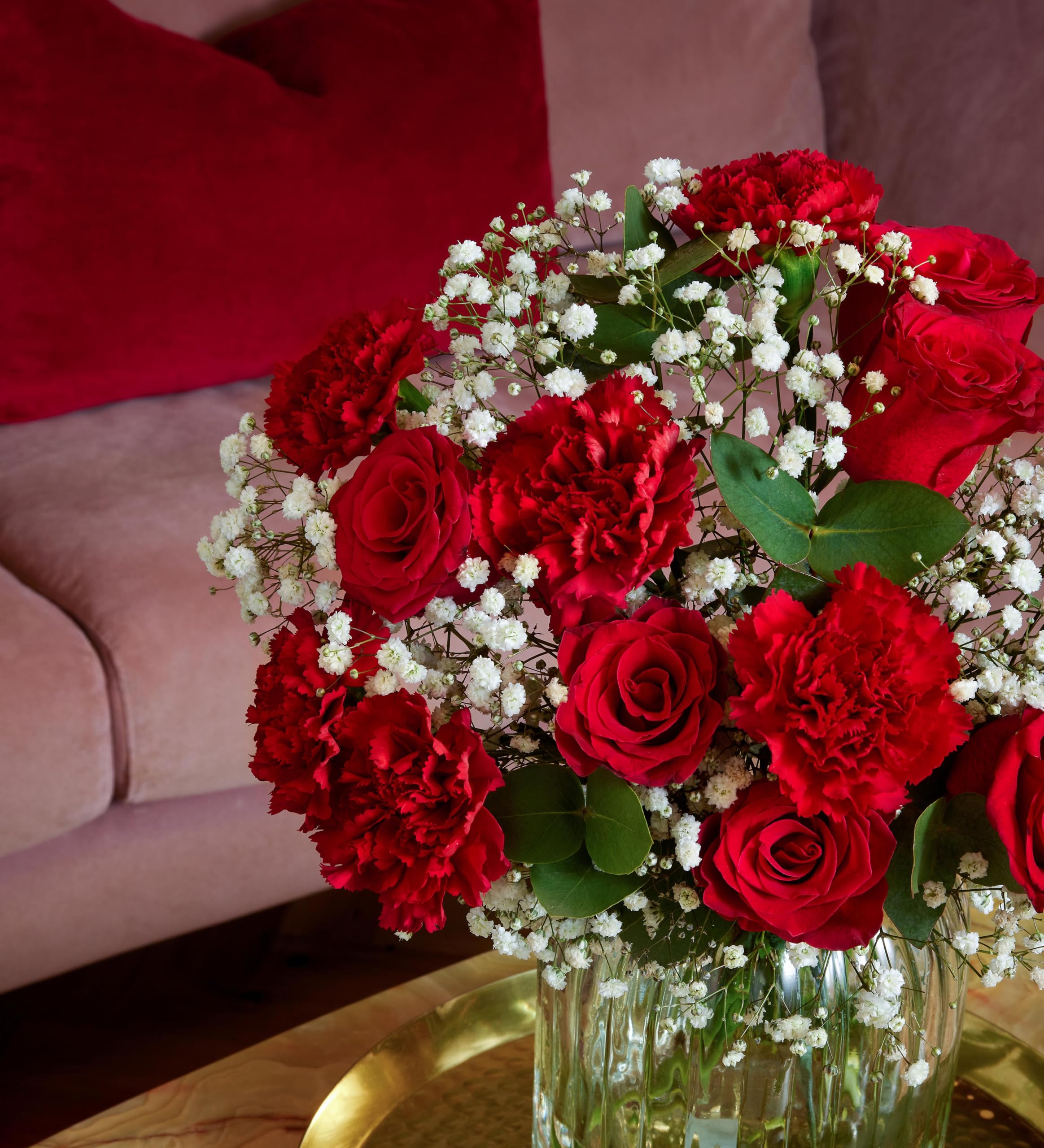 Amore Bouquet Fleurs de Saint-Valentin Bouquet de roses fraîches Cadeau de Saint-Valentin