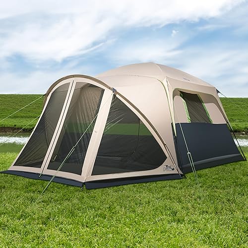 Miniatura 7 de Tents for Camping 610 Person Camping Tent with Screen Porch, Weatherproof Large Cabin Tent with Rainfly and Carry Bag, Family Tent for Outdoor
