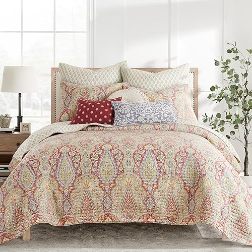 Miniatura 4 de Levtex Home - Emel - Almohada decorativa de chenilla (14 x 18 pulgadas) - Medallón Bordado - Adobe y Taupe