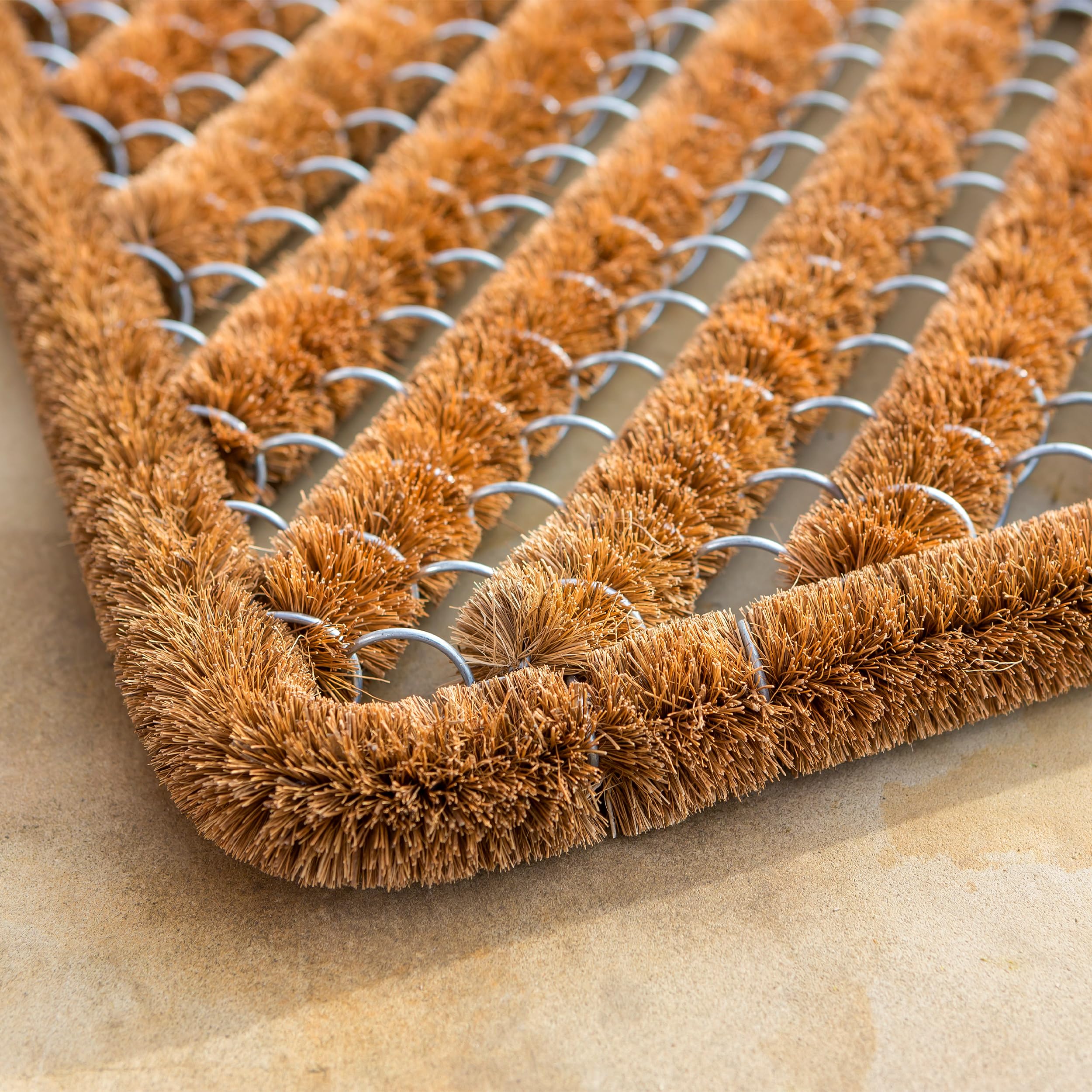 Astra Paillasson extérieur - Tapis en Coco - Paillasson Anti-salissures - Tapis de Sol à brosses - Tapis de propreté résistant Naturel 40 x 60 cm Lot de 2