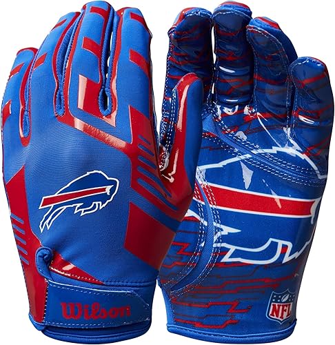Miniatura 54 de WILSON NFL Guantes de fútbol americano con ajuste elástico, para jóvenes y adultos