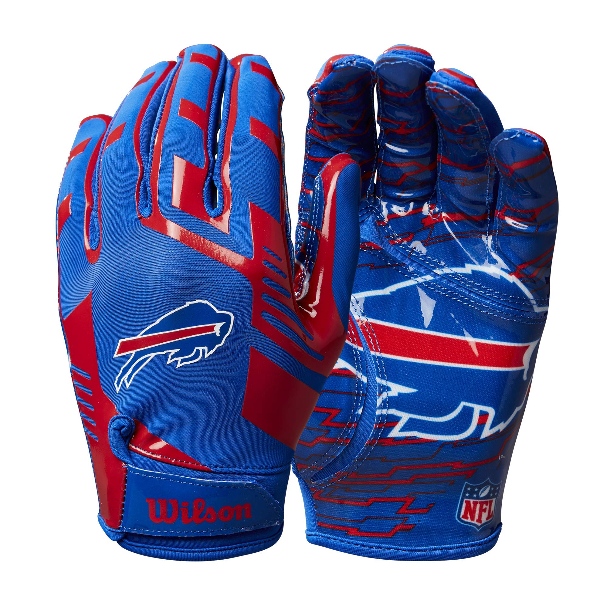 Wilson NFL Stretch Fit Football Gloves – Youth and Adult Sizes