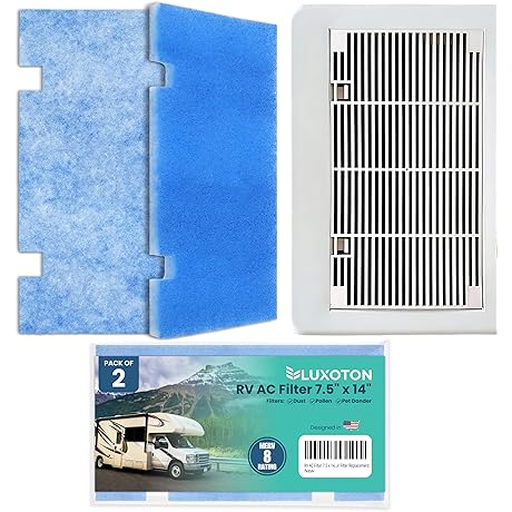 RV AC Filters for Dometic Duo Therm Air Conditioner 2 Pack