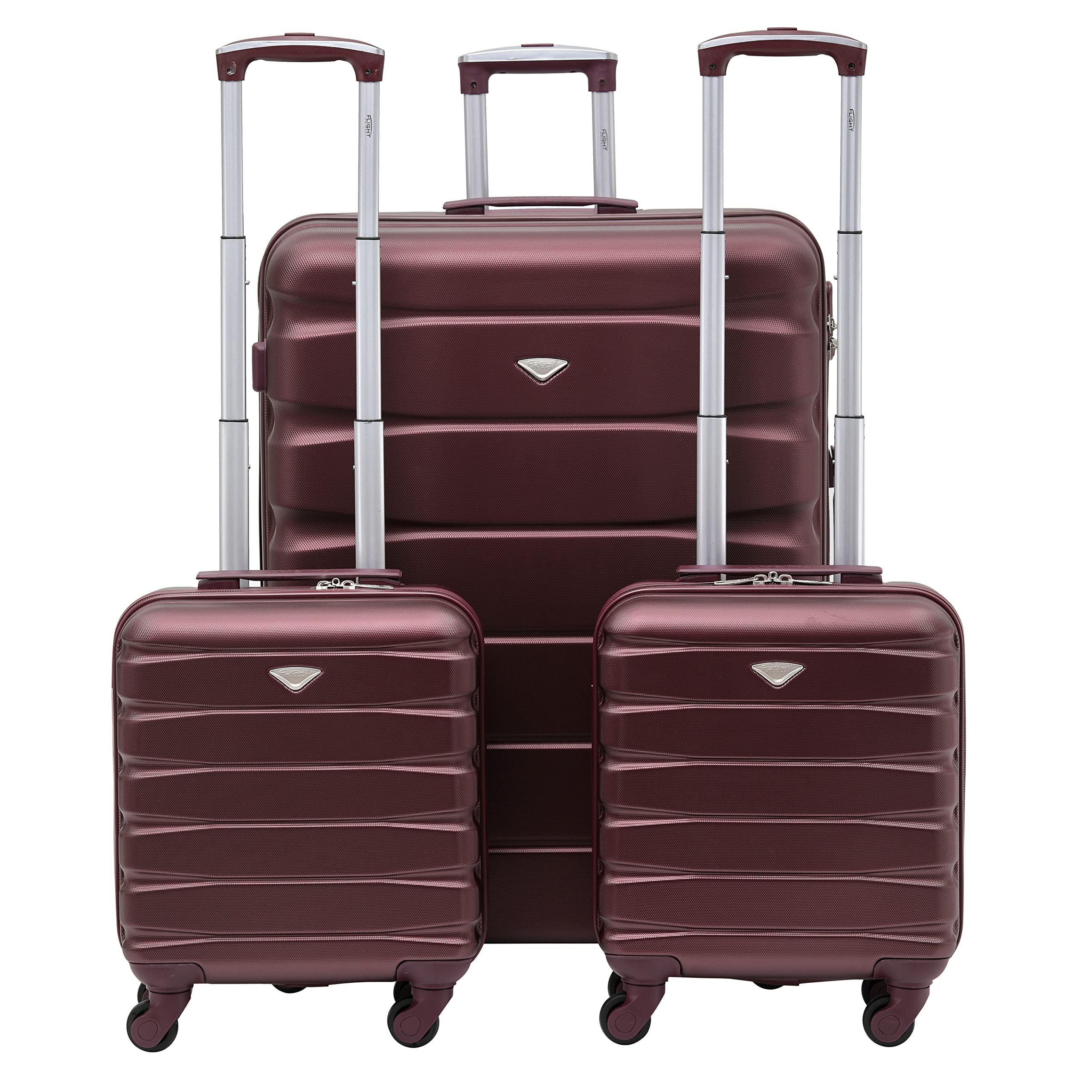 Flight KnightLightweight 4 Wheel ABS Hard Case Suitcases Cabin & Hold Luggage Options Approved For Over 100 Airlines Including easyJet, British Airways, Ryanair, Virgin Atlantic, Emirates & Many More