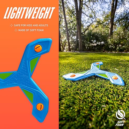 Miniatura 2 de Franklin Sports NERF - Juguete para niños Boomerang-Slingerang suave de espuma NERF para niños, gran regalo al aire libre para niños y niñas,