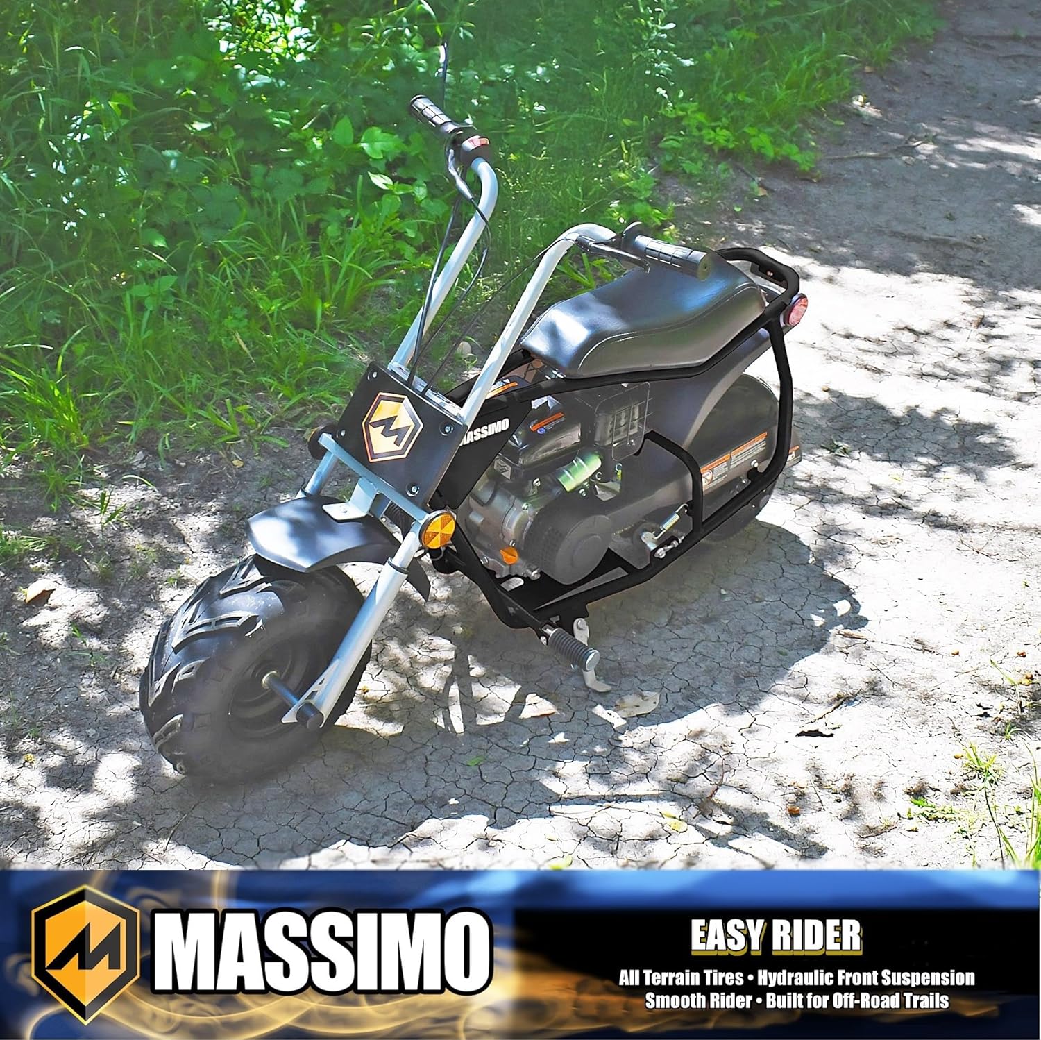 Massimo MB100 Mini Bike Motorcycle Dirt Bike - 79cc Four-Stroke, Air-Cooled Engine