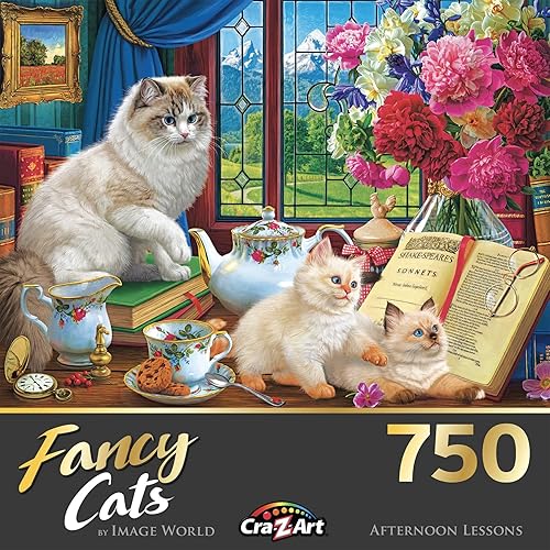 Miniatura 9 de Cra-Z-Art - RoseArt - Fancy Cats 750PC - Gatitos en juego