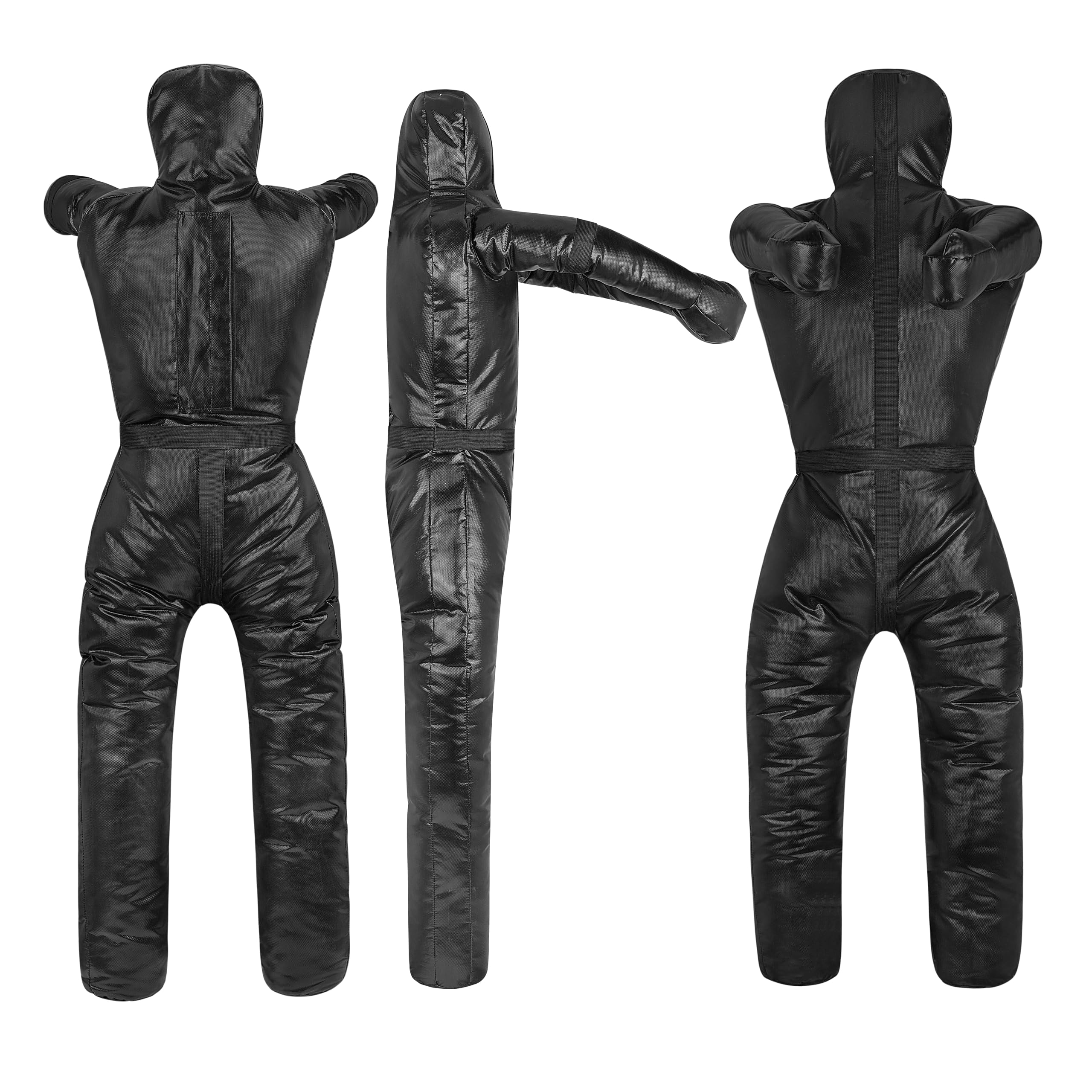 Manichino Da Allenamento Aoneky 1.8m Per MMA E Arti Marziali - Grappling Dummy In Pelle Da Riempire Fino A 65kg - Foto 3