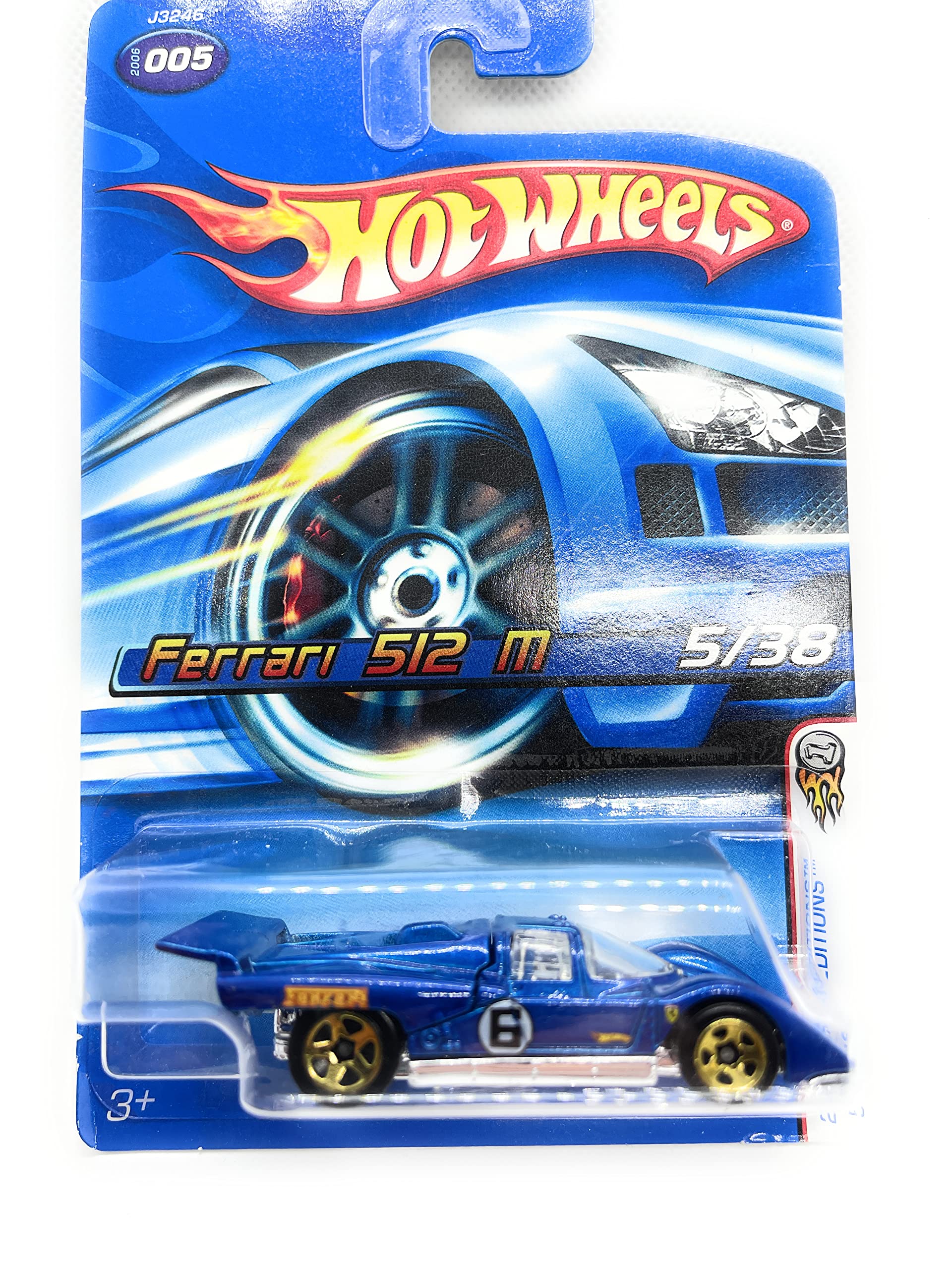 Amazon.com: Hot Wheels 2006-005 First Editions 5/38 BLUE Ferrari
