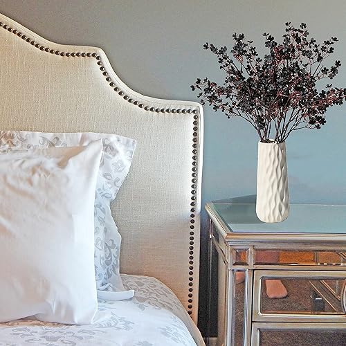 Miniatura 4 de Mandy's 6 paquetes de flores negras de seda de aliento de bebé, flores artificiales de otoño, ramo de gypsophila de 19.7 pulgadas para el día de la