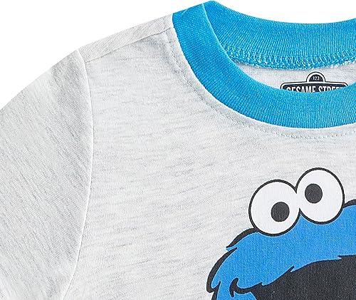 Miniatura 3 de Sesame Street Conjunto de camiseta y jogger para niños pequeños y niños pequeños - AzulGris