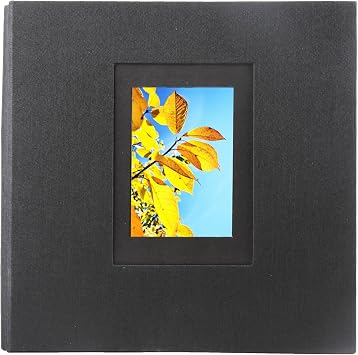Photo Album 4x6 600 Photos,Large Linen Fabric cover Picture Albums,Black