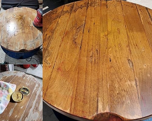 Miniatura 7 de ZBD GOODS Z's Wood Nectar - Esmalte y acondicionador de cera de abeja natural para muebles (6 onzas), pino limón