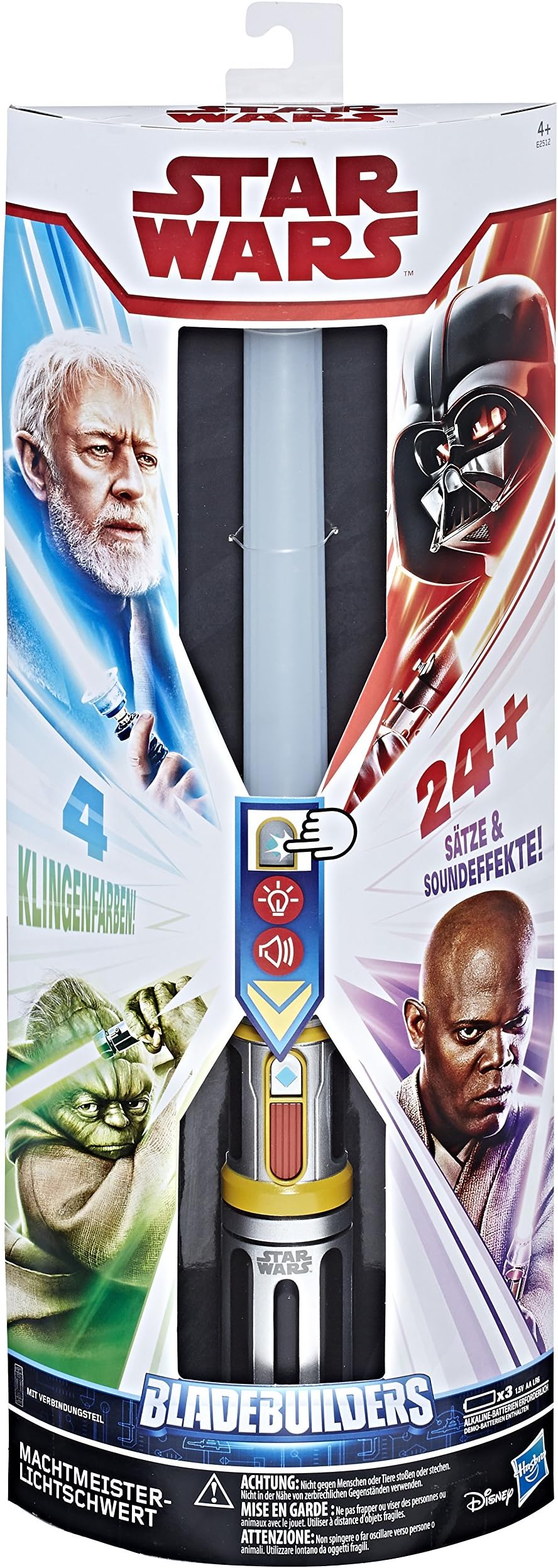 Hasbro Star Wars E2512100 Lightsaber Star Wars Master of the Force Fancy Dress Boys, (German Version )