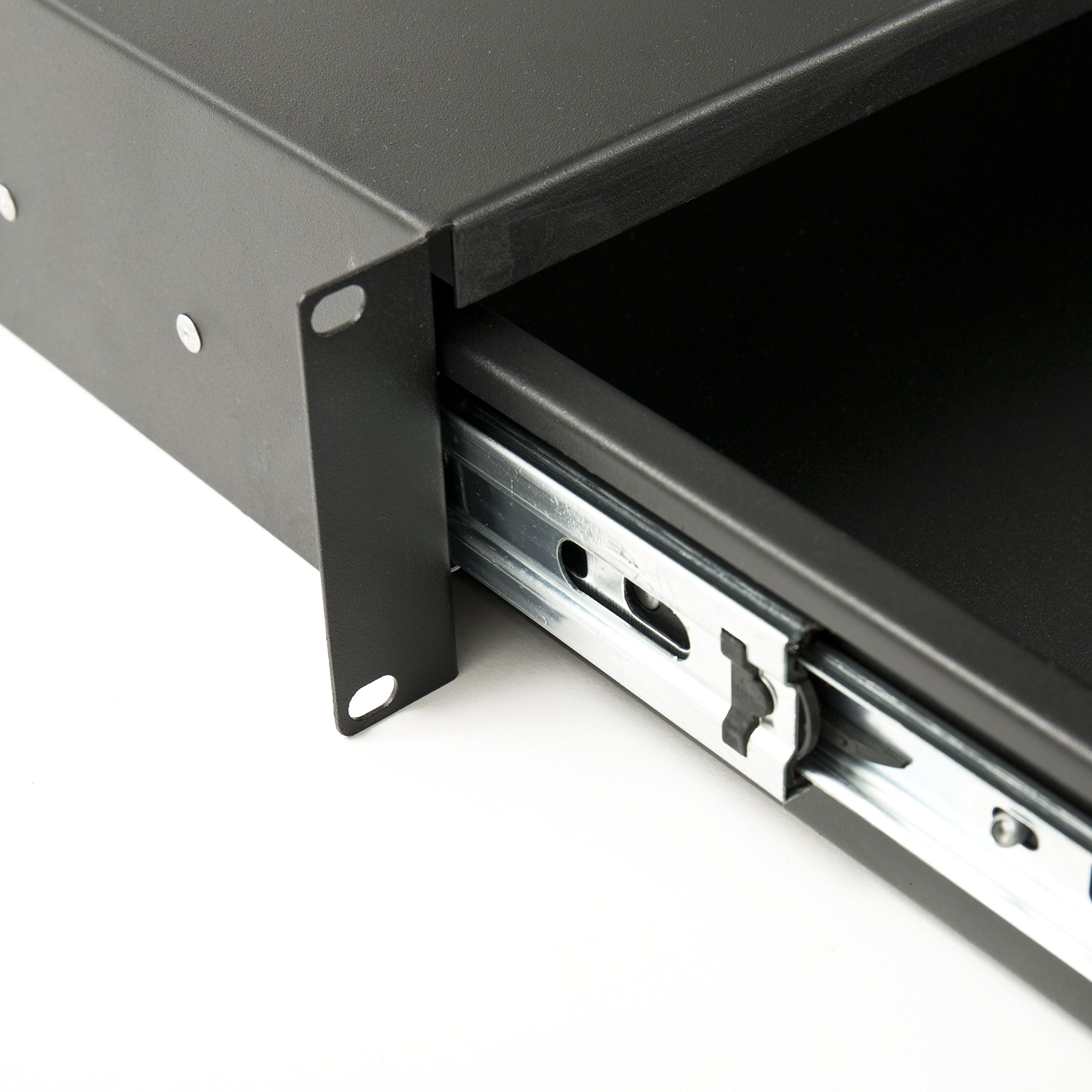MUSIC STORE Rack 19" tiroir 2 U verrouillable - Tiroir de rack
