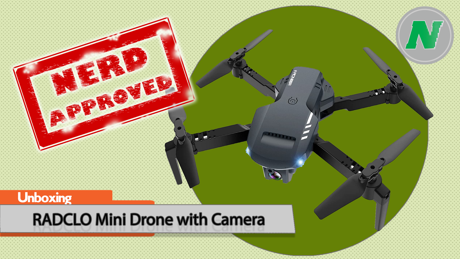 Watch Unboxing The RADCLO Mini Drone with Camera on Amazon Live