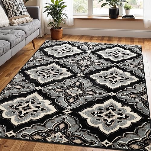 Miniatura 31 de Superior Alfombra antideslizante para interiores, moderna, sobreteñida a máquina, decoración del piso del hogar para entrada, oficina, dormitorio