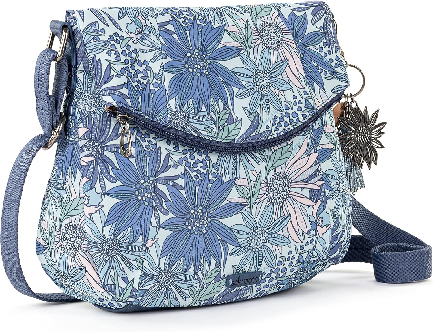 Sakroots Women's Foldover Bag in EcoTwill, Multifunctional Purse with