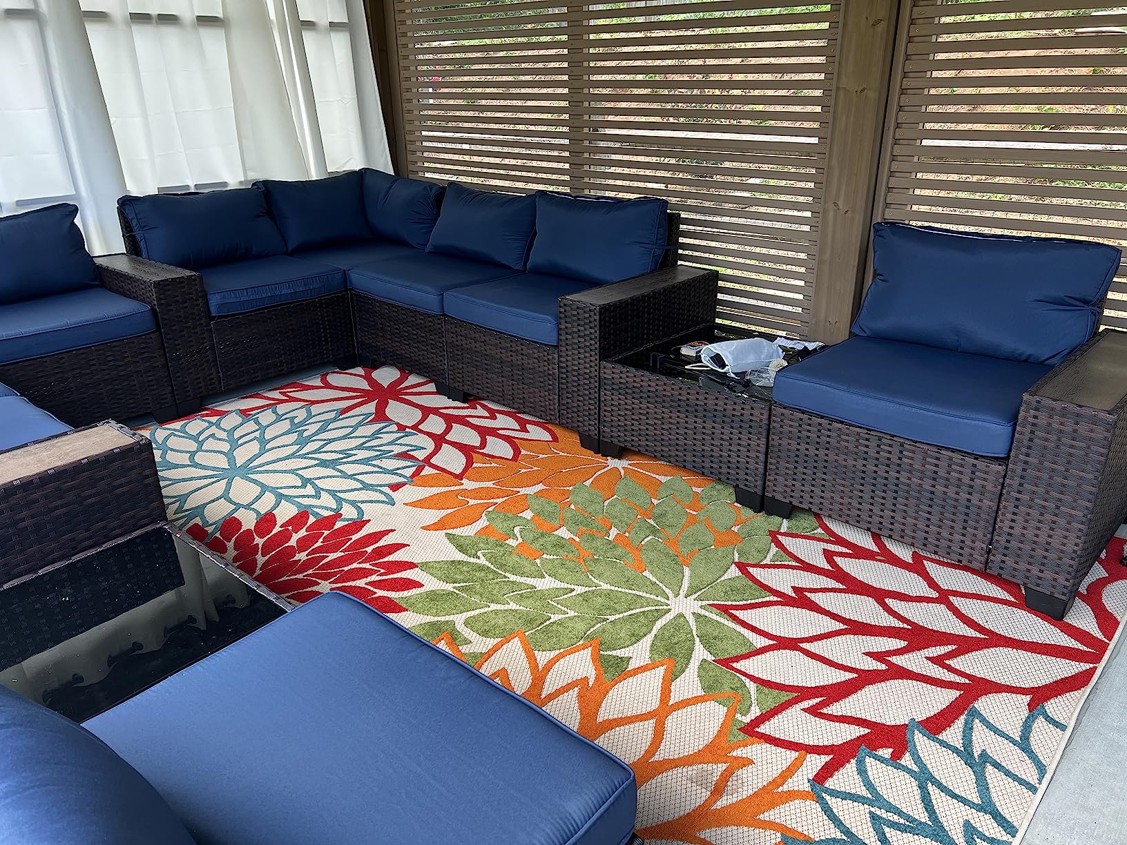 54/mo Finance ASJMR Outdoor Patio Furniture Set, 7 Pieces Outdoor