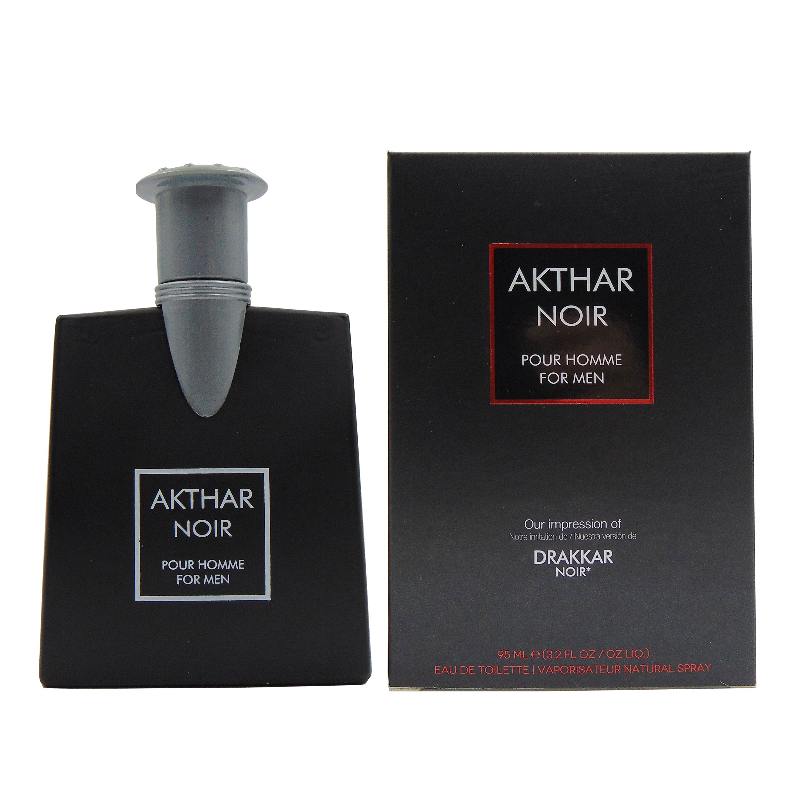 AKTHAR NOIR, 3.2 Ounce Eau De Toilette Spray for Men