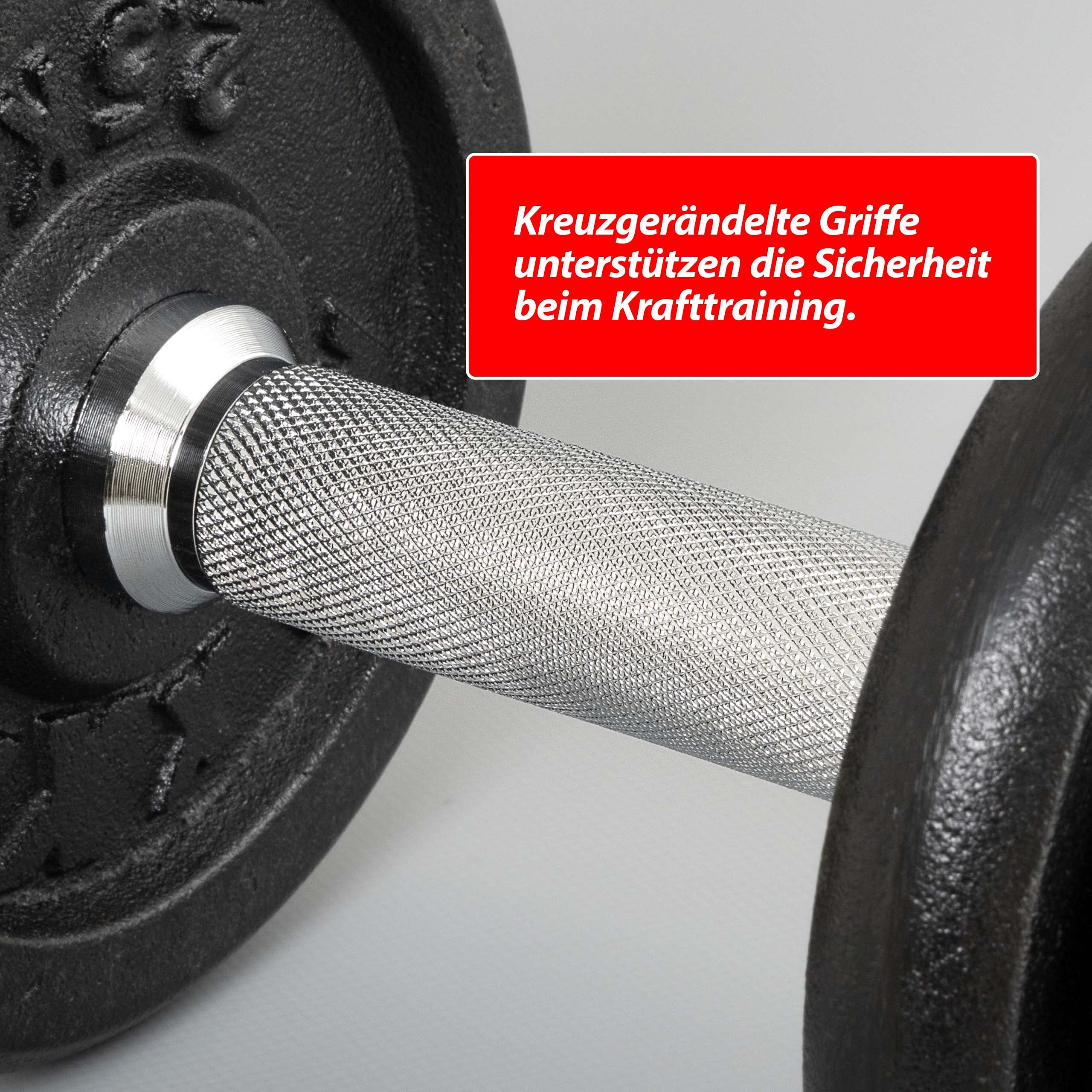 Kurzhantel-Set Gusseisen 2x10 kg 8 Gewichtsscheiben Sternverschluss Hantelset für Kraftsport Muskelaufbau Workouts Bodybuilding Reha 20 kg