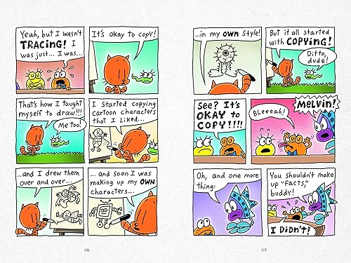 Miniatura 5 de El juego de regalo para niños Cat Kid Comic Club incluye libro de tapa dura de Dav Pilkey, mochila MerryMakers Dog Man's Cat Kid y certificado de