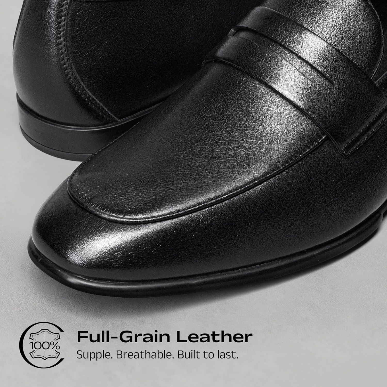 Bruno Marc Men's Classic Penny Loafers Leather Dress Shoes Comfort Lightweight Slip-on Shoe - Image 4