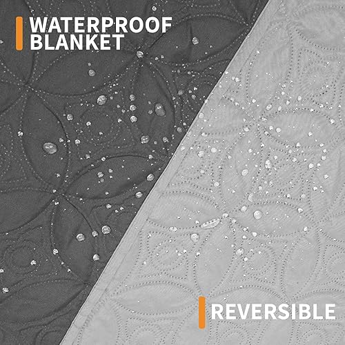 Miniatura 7 de 2 paquetes de mantas impermeables lavables para perros grandes protector integral para mascotas mantas reversibles suaves antiarañazos para perros