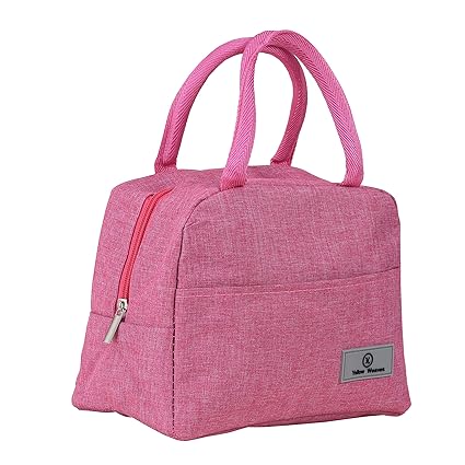Insulated Travel Lunch / Tiffin / Storage Bag for Office, College & School Pink