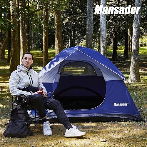 Miniatura 2 de Tienda de campaña impermeable para 234 personas para camping, ligera y fácil de instalar, tienda de campaña para senderismo al aire libre, tienda de