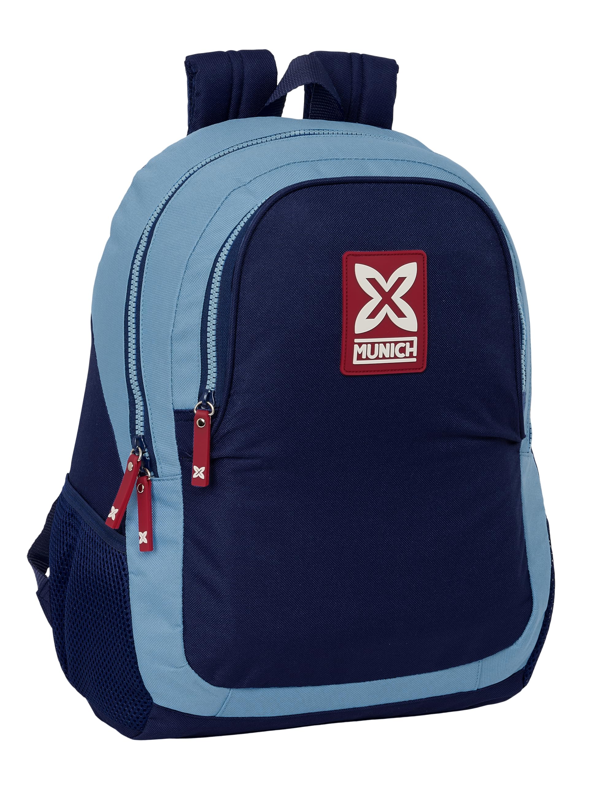 Safta MUNICH ROYAL - Mochila Escolar Infantil, Ideal para Niños de Diferentes Edades, Cómoda y Versátil, Calidad y Resistencia, 32x16x44 cm, Color Azul