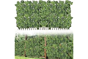 Expandable Faux Fence Greenery Fencing, Enhanced Privacy & Lush Ambiance