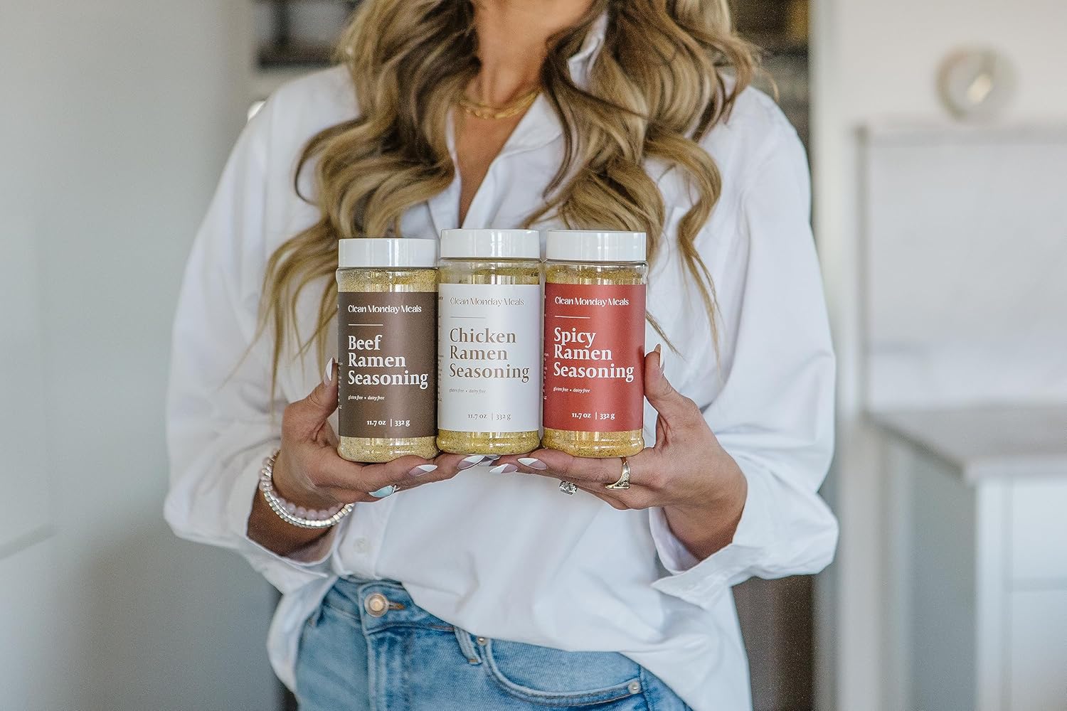 Clean Monday Meals Chicken, Beef & Spicy Ramen Seasoning Pack | Gluten-Free, Dairy-Free, Non-GMO | Trio Pack for Noodles, Broths & Meal Prep