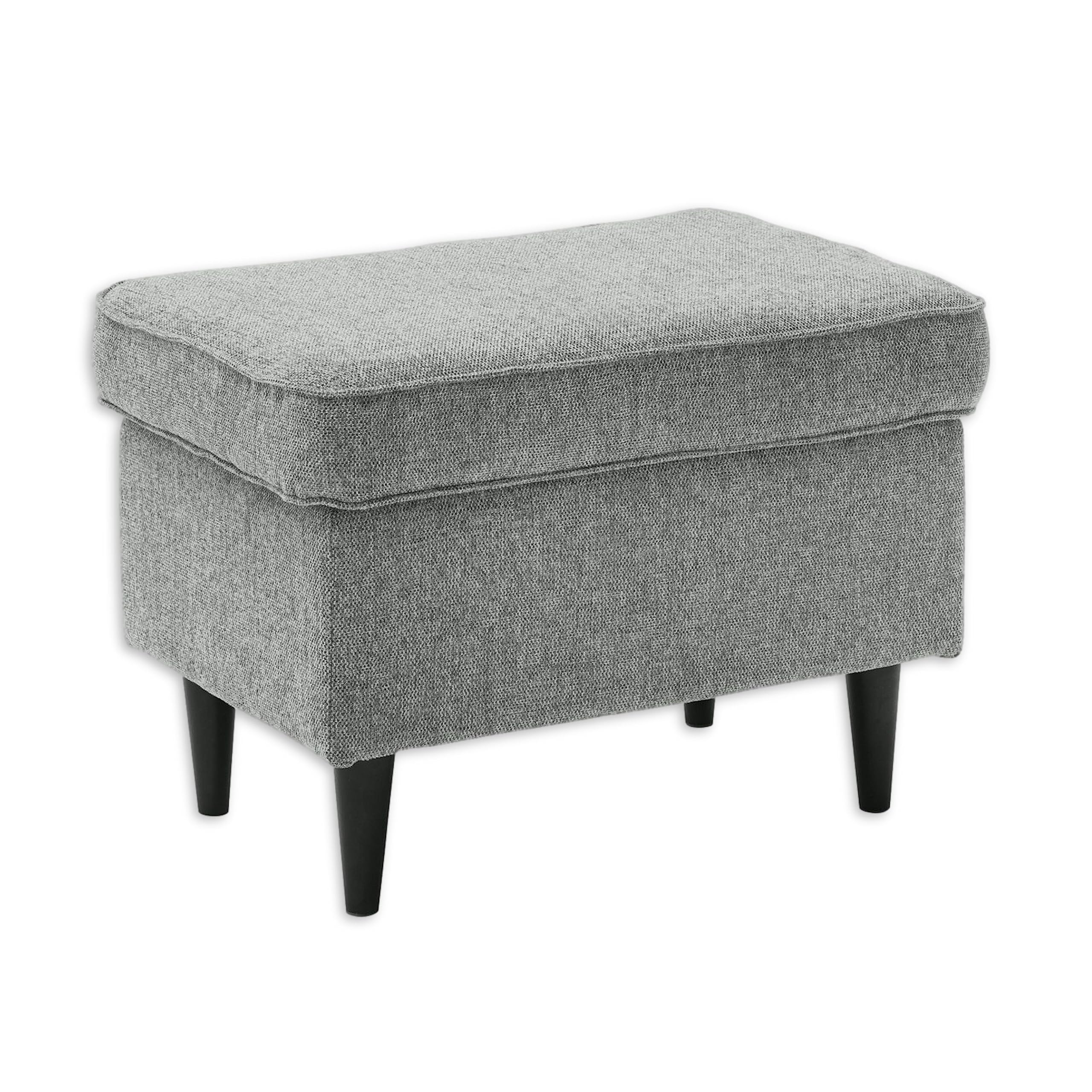 Oskar Brego Relaxhocker – Grau, ca. 63 x 43 x 42 cm, Sitz- und Fusshocker