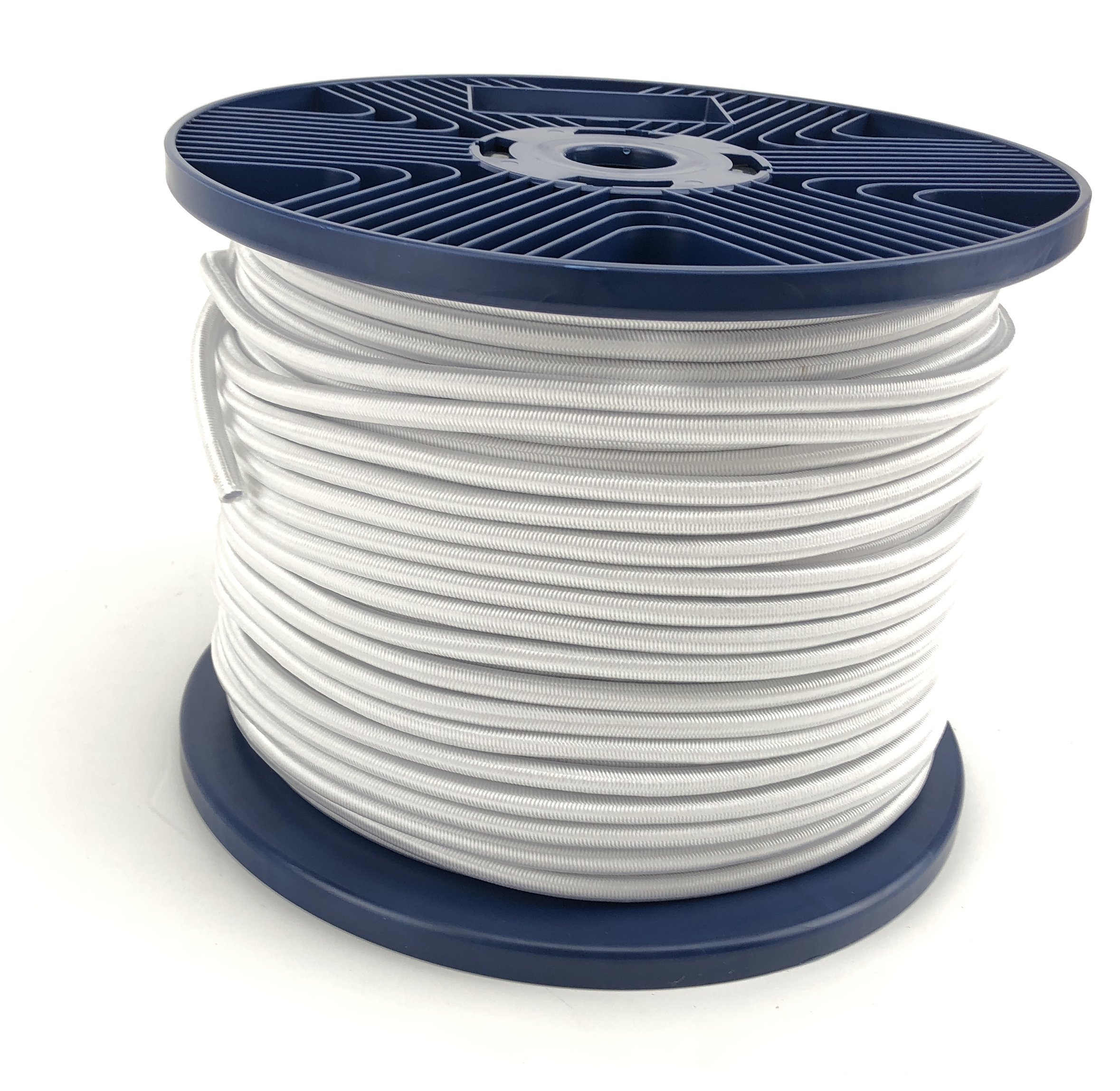 6mm White Elastic Bungee Shock Cord, Tie Down, Heavy Duty x 25 Metres
